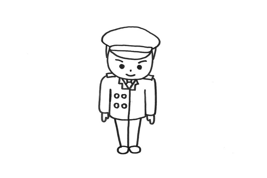 人民警察怎么画
