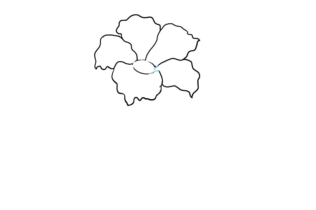 芙蓉花怎么画