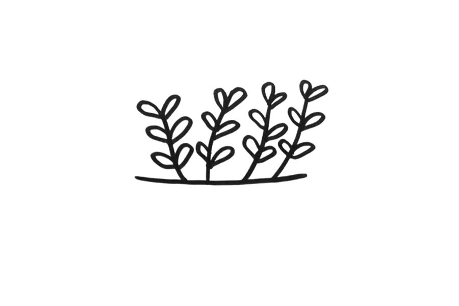 可爱盆栽绿植怎么画