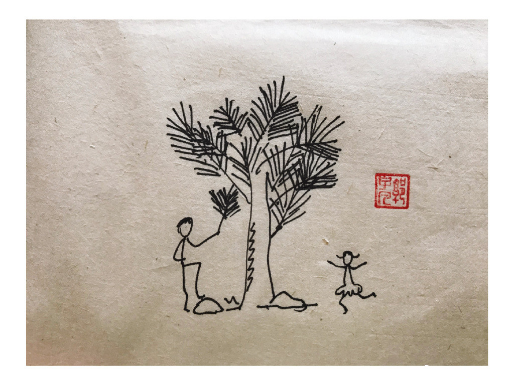 一组春天风景简笔画图片