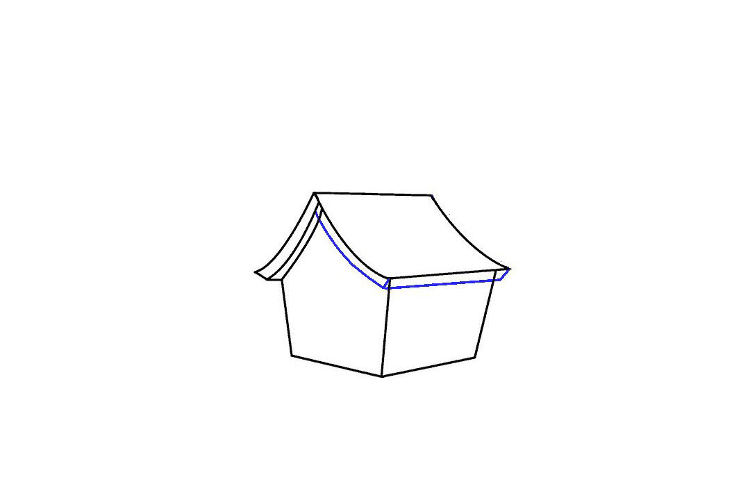 卡通房子怎么画