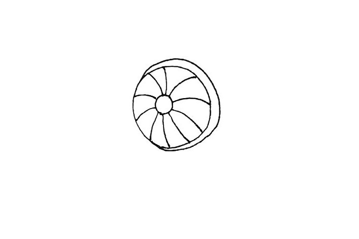 小太阳简笔画画法步骤