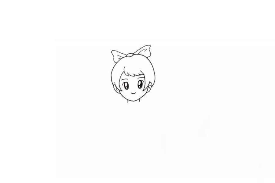 教你画出可爱的女生简笔画