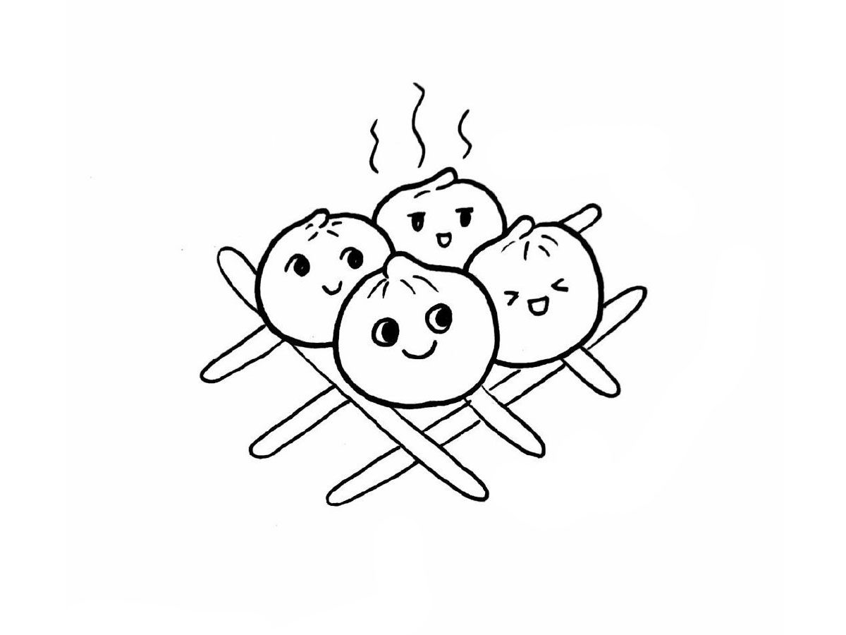 可爱小食物简笔画图片