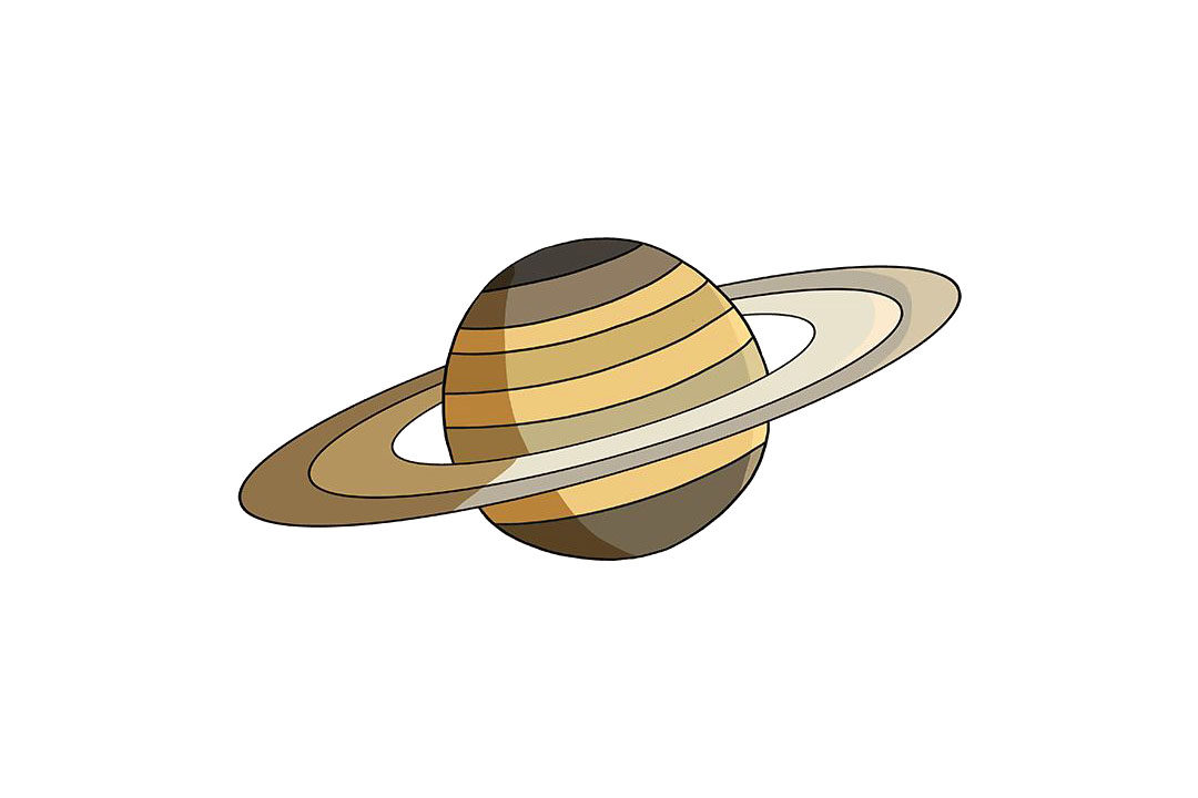 土星怎么画