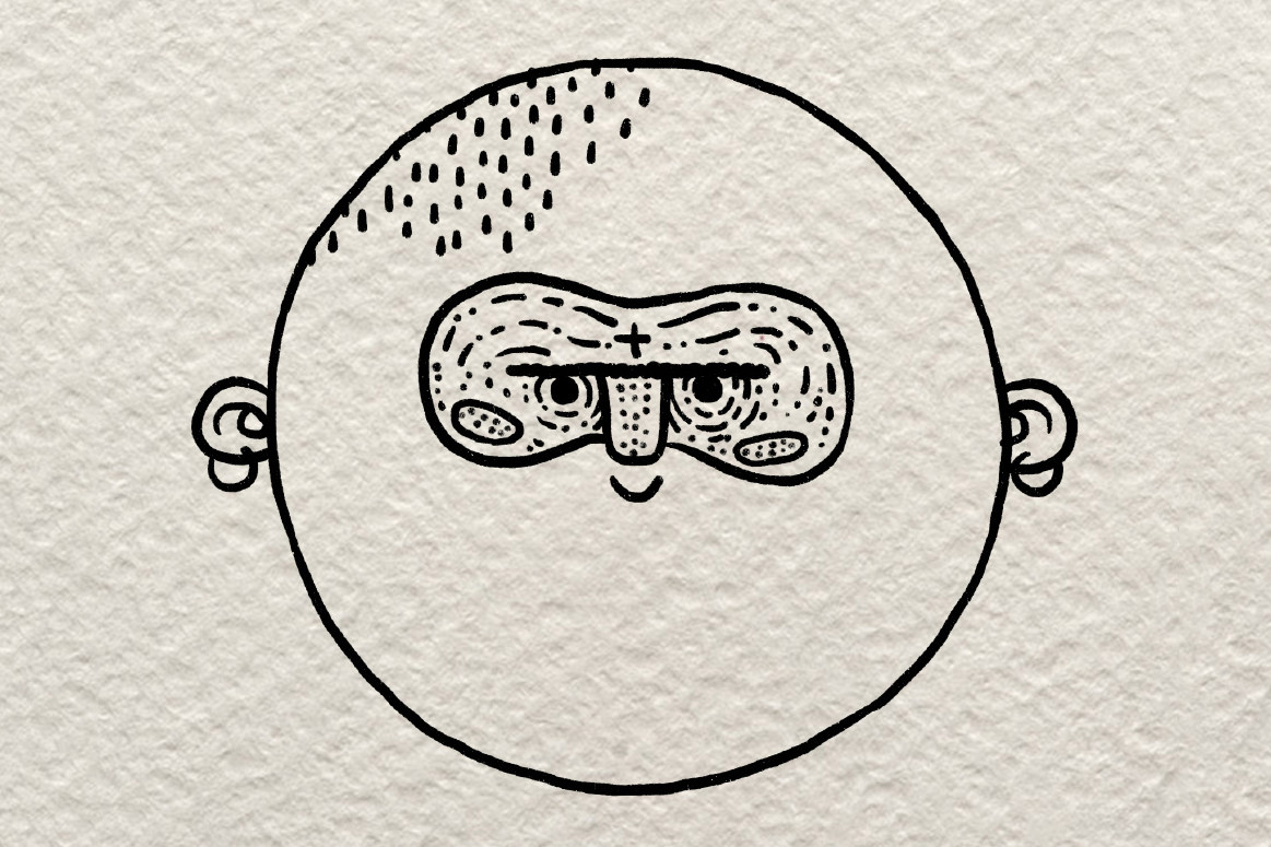 超简单维京风人物头像简笔画画法