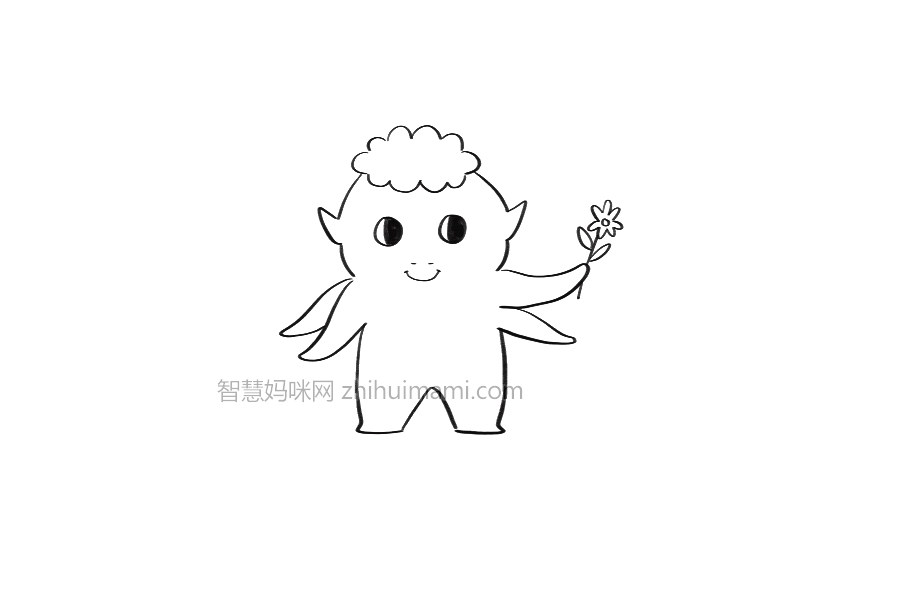 可爱胡巴怎么画