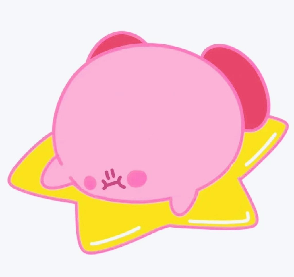 星之卡比头像简笔画图片