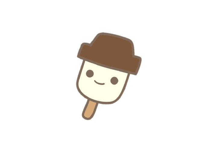 夏日解暑小雪人雪糕简笔画画法