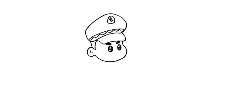 警察叔叔简笔画画法教程