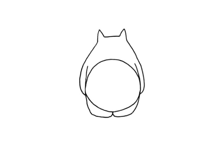 简单可爱的龙猫简笔画