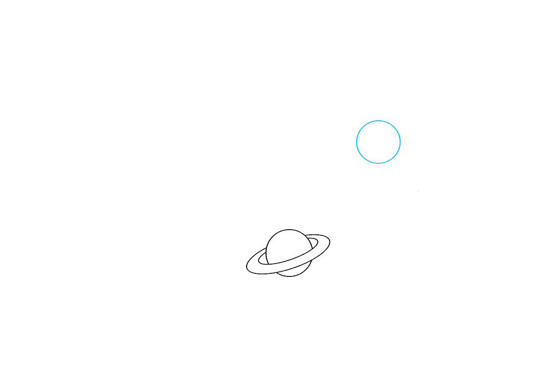 太空和行星绘画教程