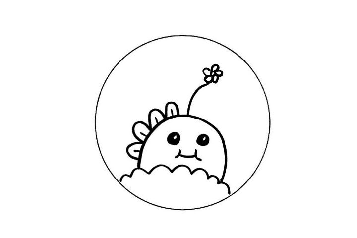 可可爱爱小怪物简笔画图片