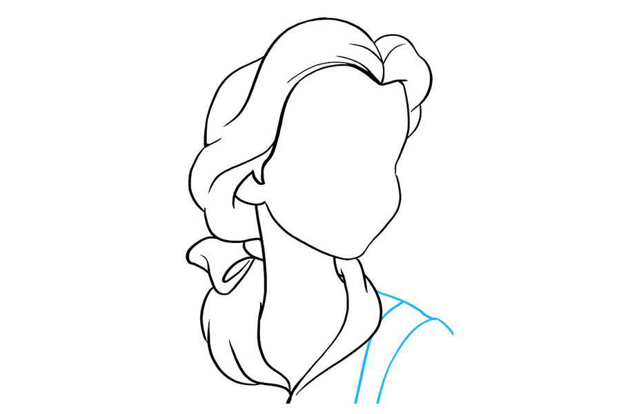 美女和野兽 贝儿怎么画