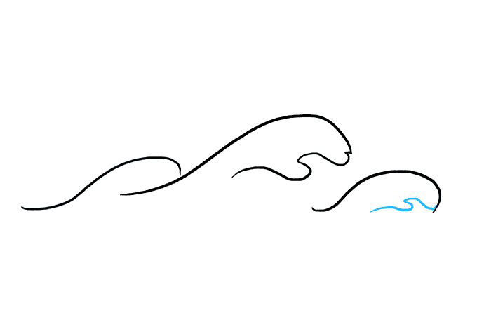 海浪怎么画