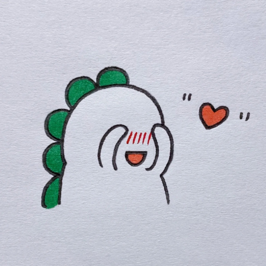 一组可爱卡通头像简笔画图片