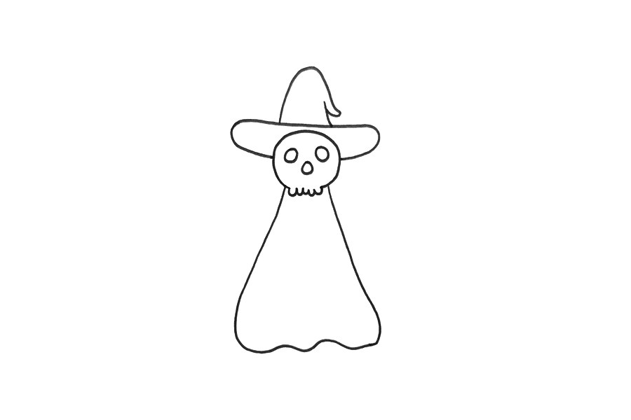 死神简笔画怎么画
