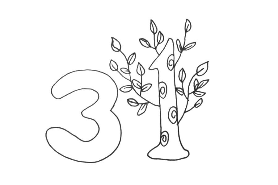 3.12植树节 植树节素材简笔画