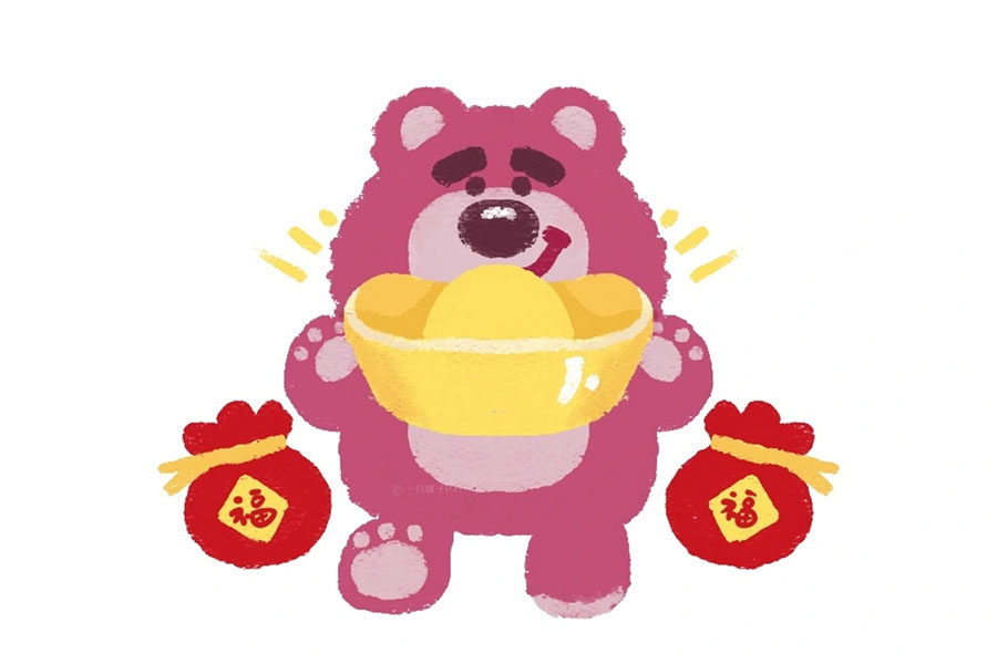 迪士尼新年简笔画