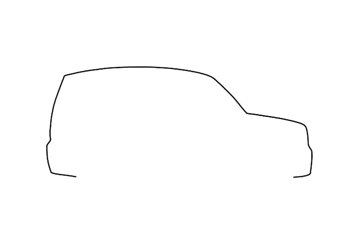 5步画出漂亮的红色吉普车
