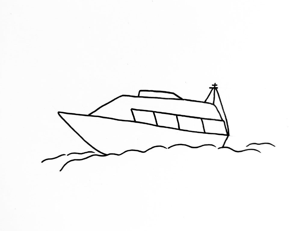 海上各种船的简笔画大全