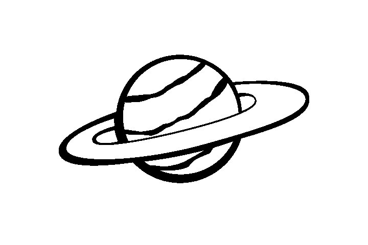 宇宙星球简笔画图片