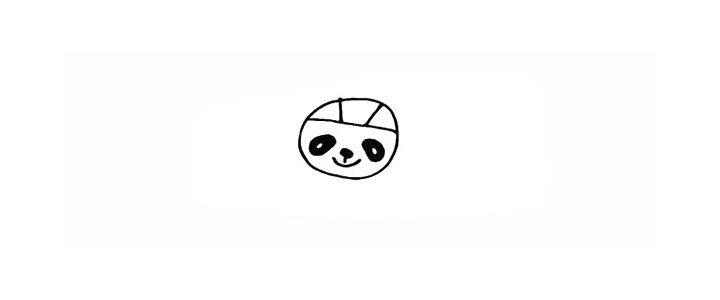 福娃晶晶简笔画画法步骤