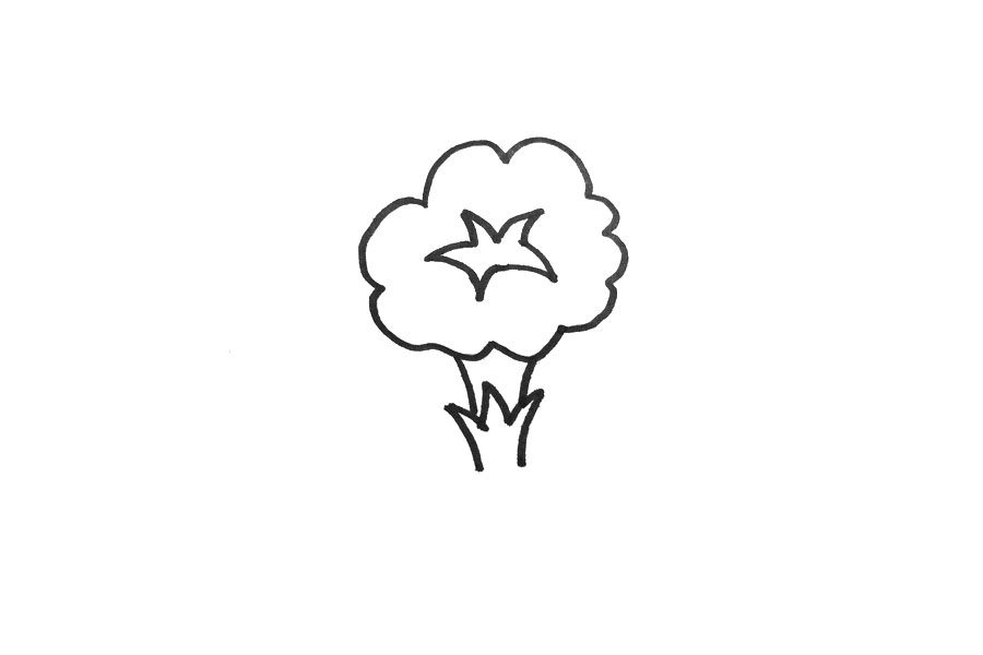 简笔画牵牛花的画法步骤