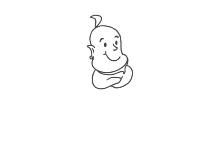 阿拉丁神灯 灯神怎么画