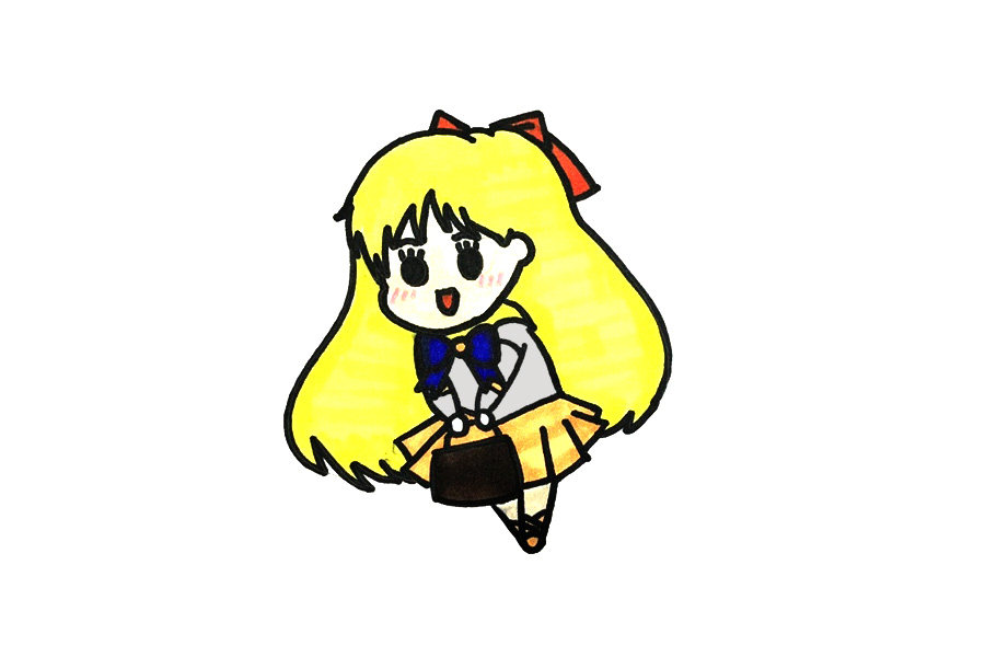 可爱的美少女怎么画