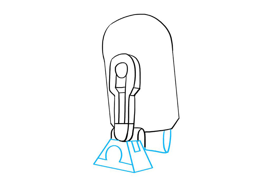 星球大战 R2-D25040机器人怎么画