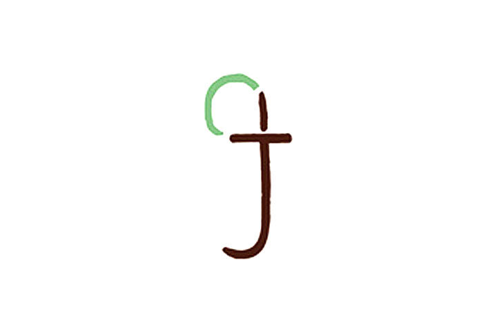 字母简笔画J小海马简笔画教程