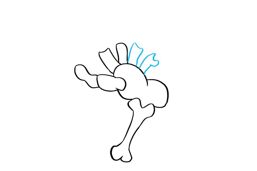 如何画骷髅手