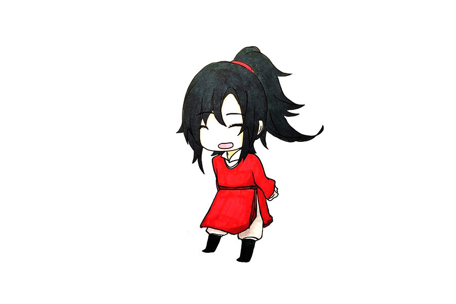 天官赐福 花城怎么画