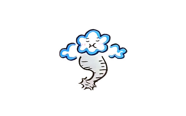6中卡通天气图标的画法