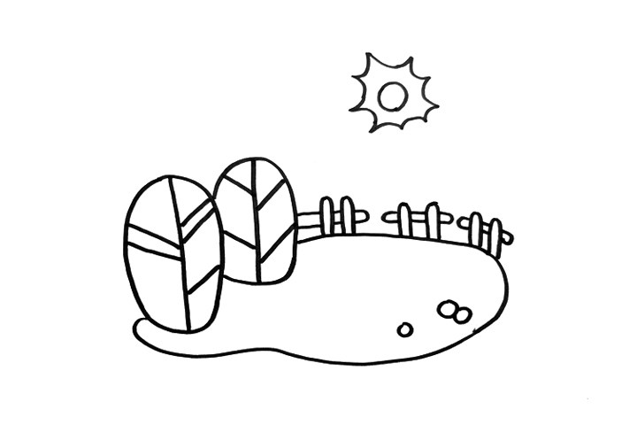 春天景色怎么画