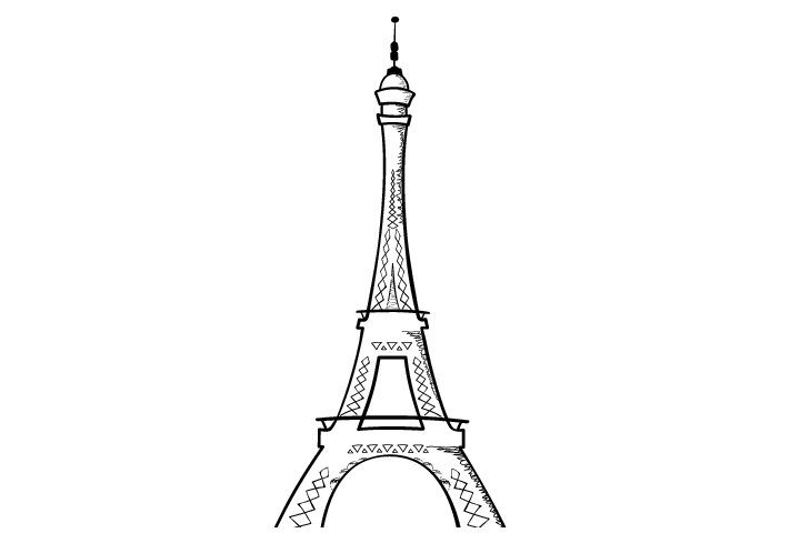 世界知名建筑简笔画图片