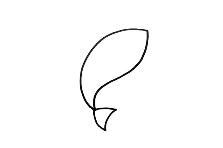 鲨鱼简笔画画法步骤