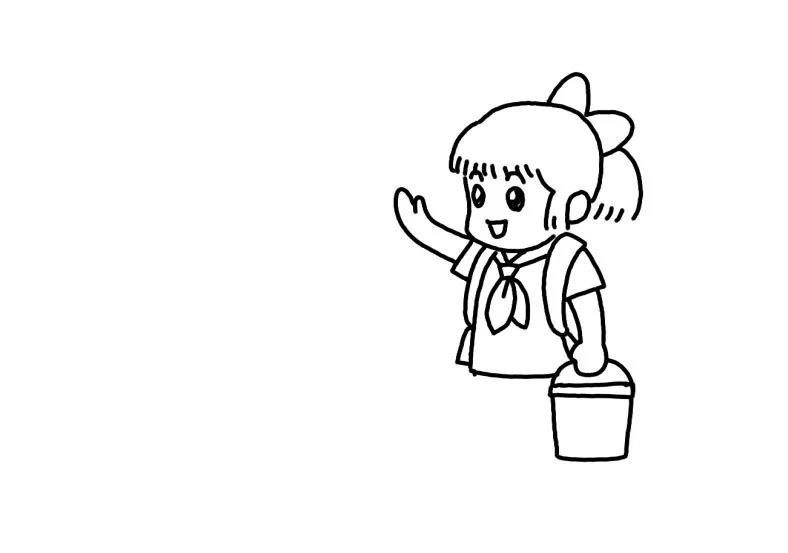 一起来画开学季简笔画吧