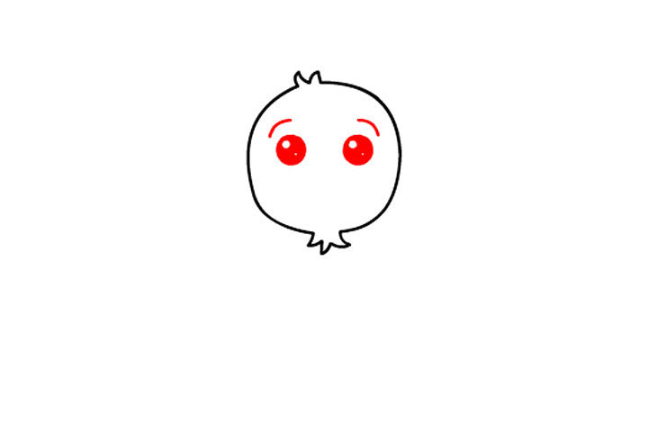 如何画一只可爱的小火鸡简笔画头像