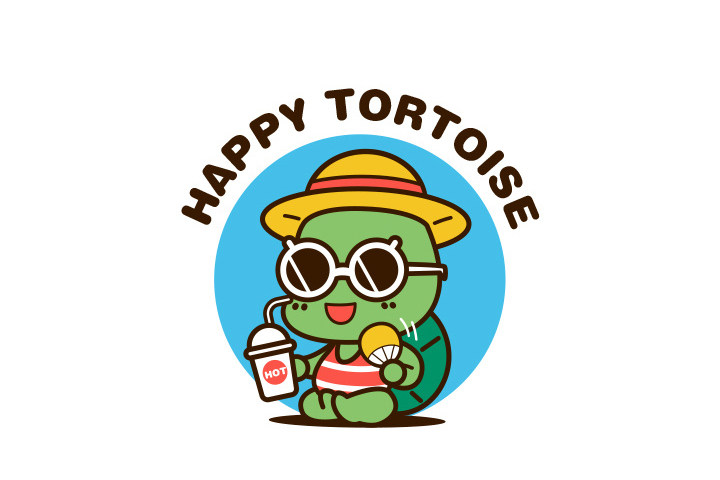 可爱小动物过夏天简笔画图片