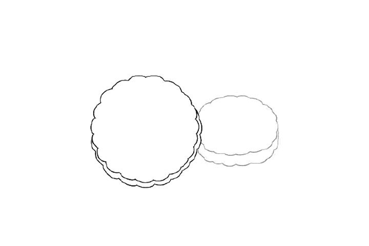 中秋月饼简笔画画法步骤