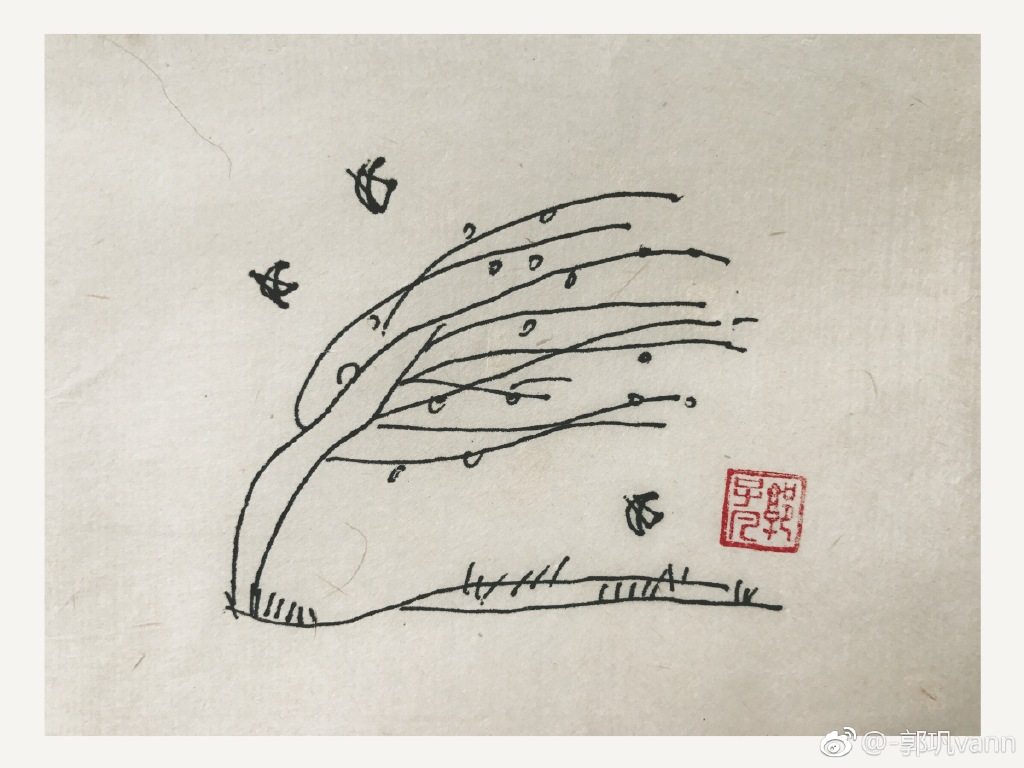 一组超简单的风景简笔画