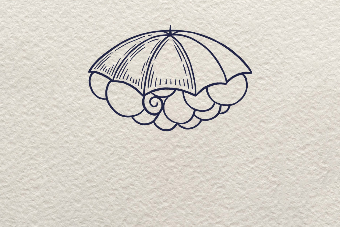创意简笔画暴雨画法步骤