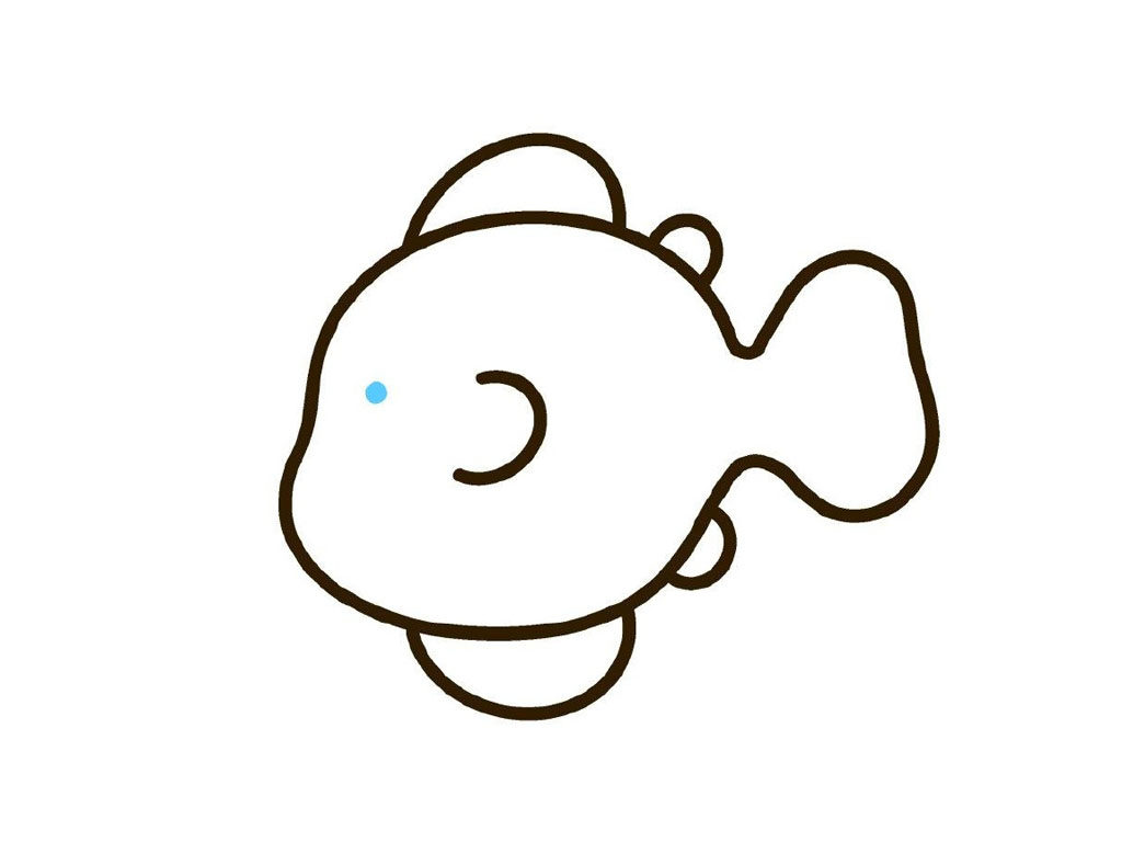 小丑鱼简笔画