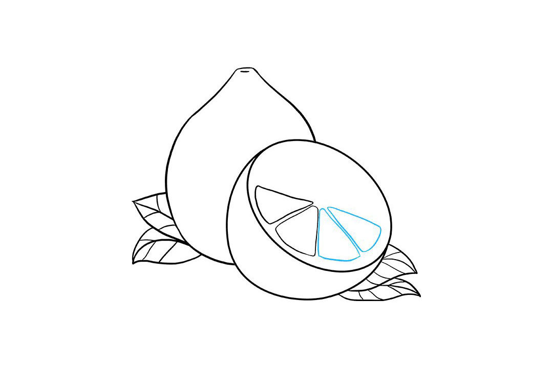 如何画柠檬简笔画