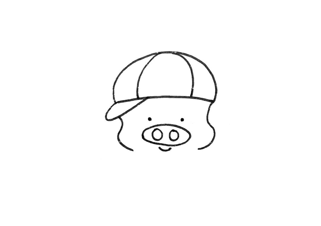 麦兜简笔画怎么画
