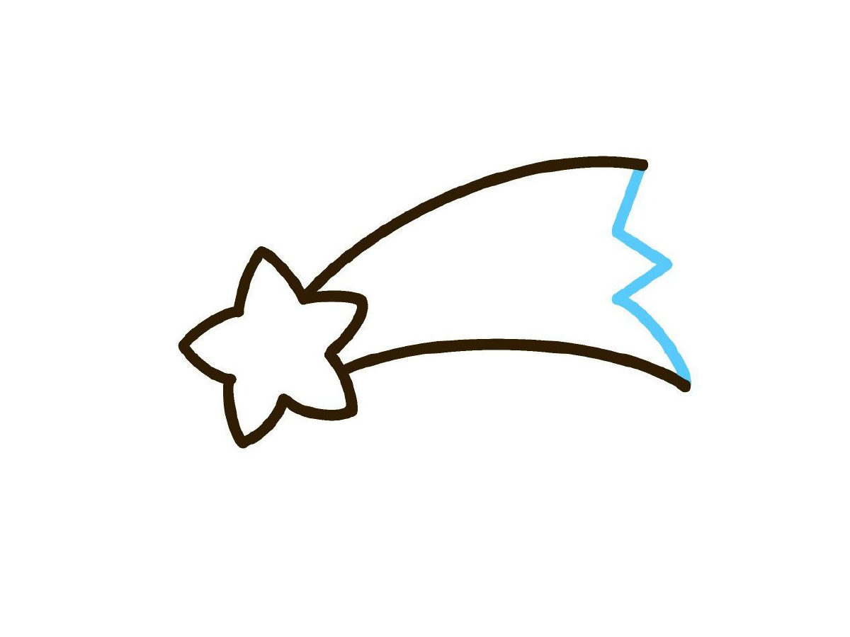 流星简笔画画法步骤