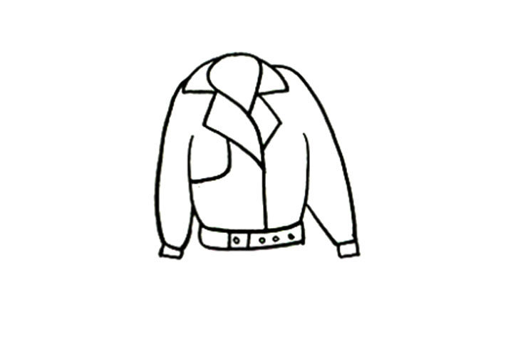 皮衣夹克怎么画