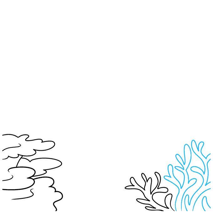 海底世界珊瑚礁怎么画